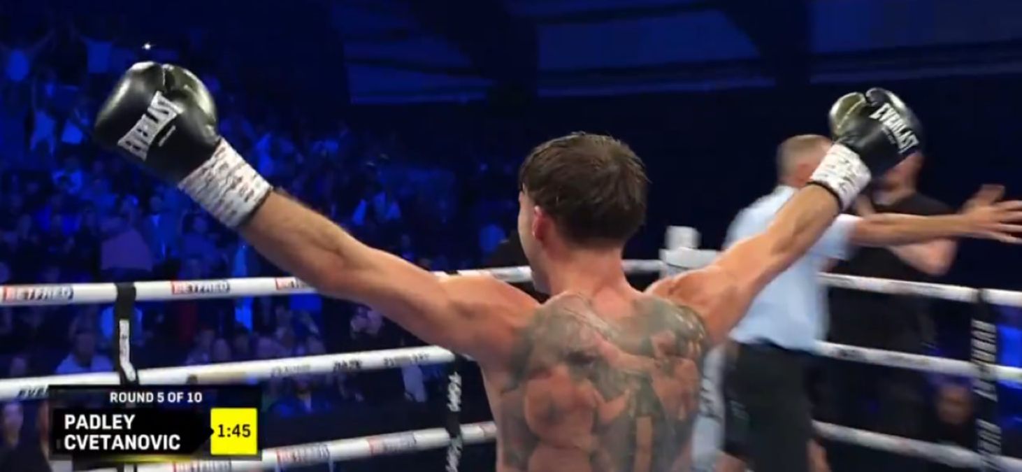 Джош Педли нокаутировал Марка Цветановича на вечере бокса 19 апреля - видео Джош Педли нокаутировал Марка Цветановича на вечере бокса 19 апреля - видео