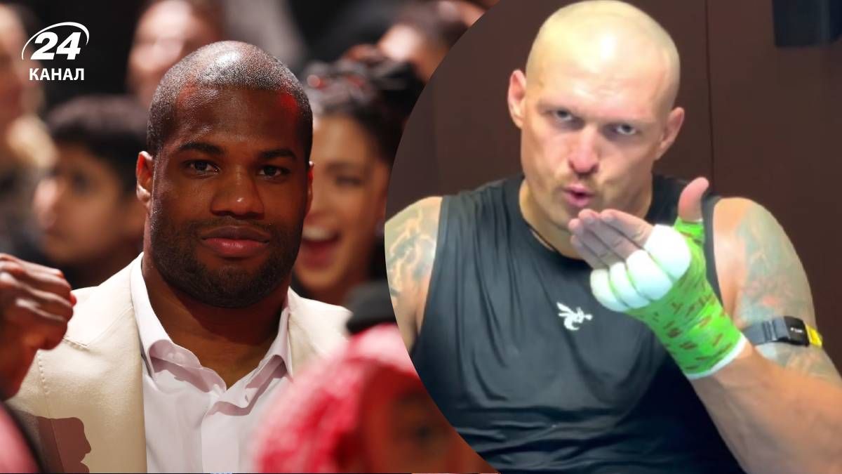 Александр Усик послал воздушный поцелуй Даниэлю Дюбуа Александр Усик послал воздушный поцелуй Даниэлю Дюбуа