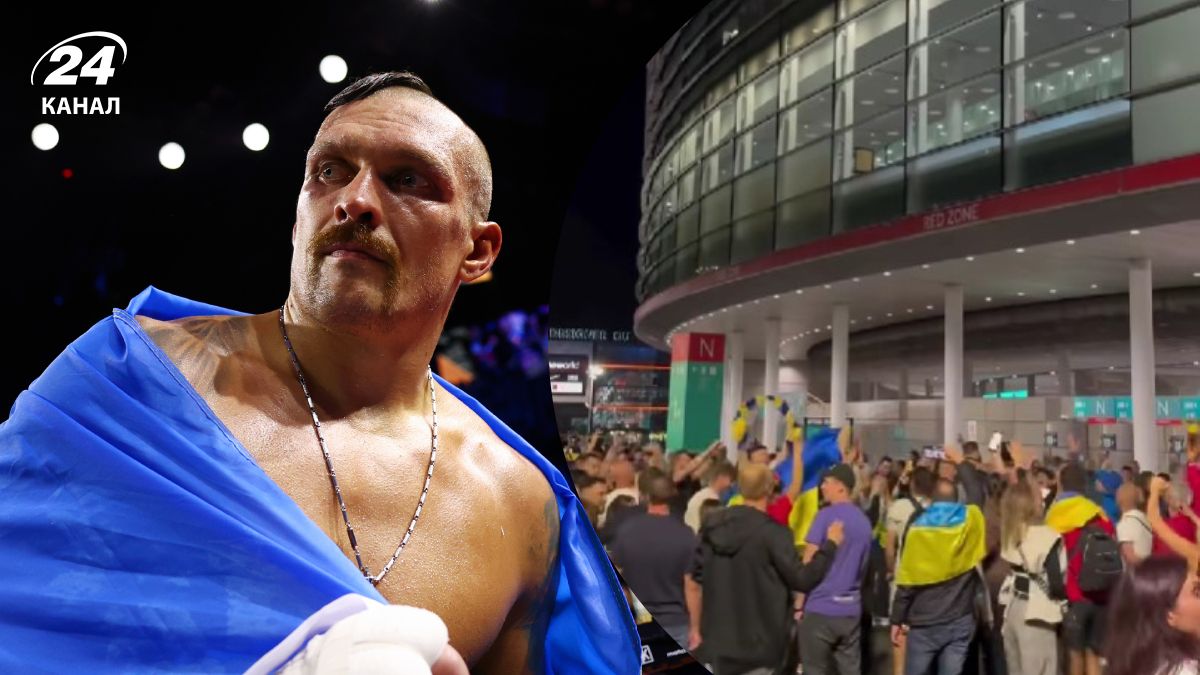 Усик Дюбуа - украинцы спели Червону руту после реванша на Уэмбли