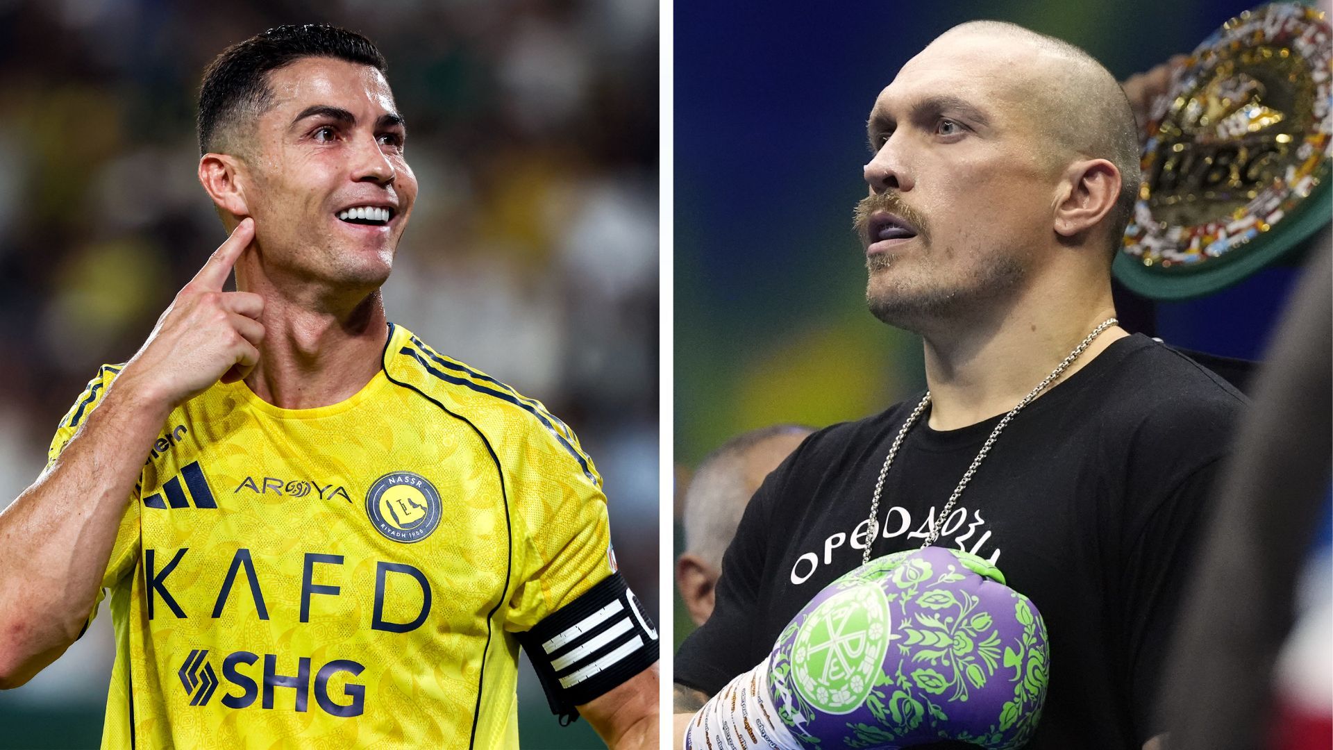 Усик и Роналду - что известно о дружбе звезд спорта