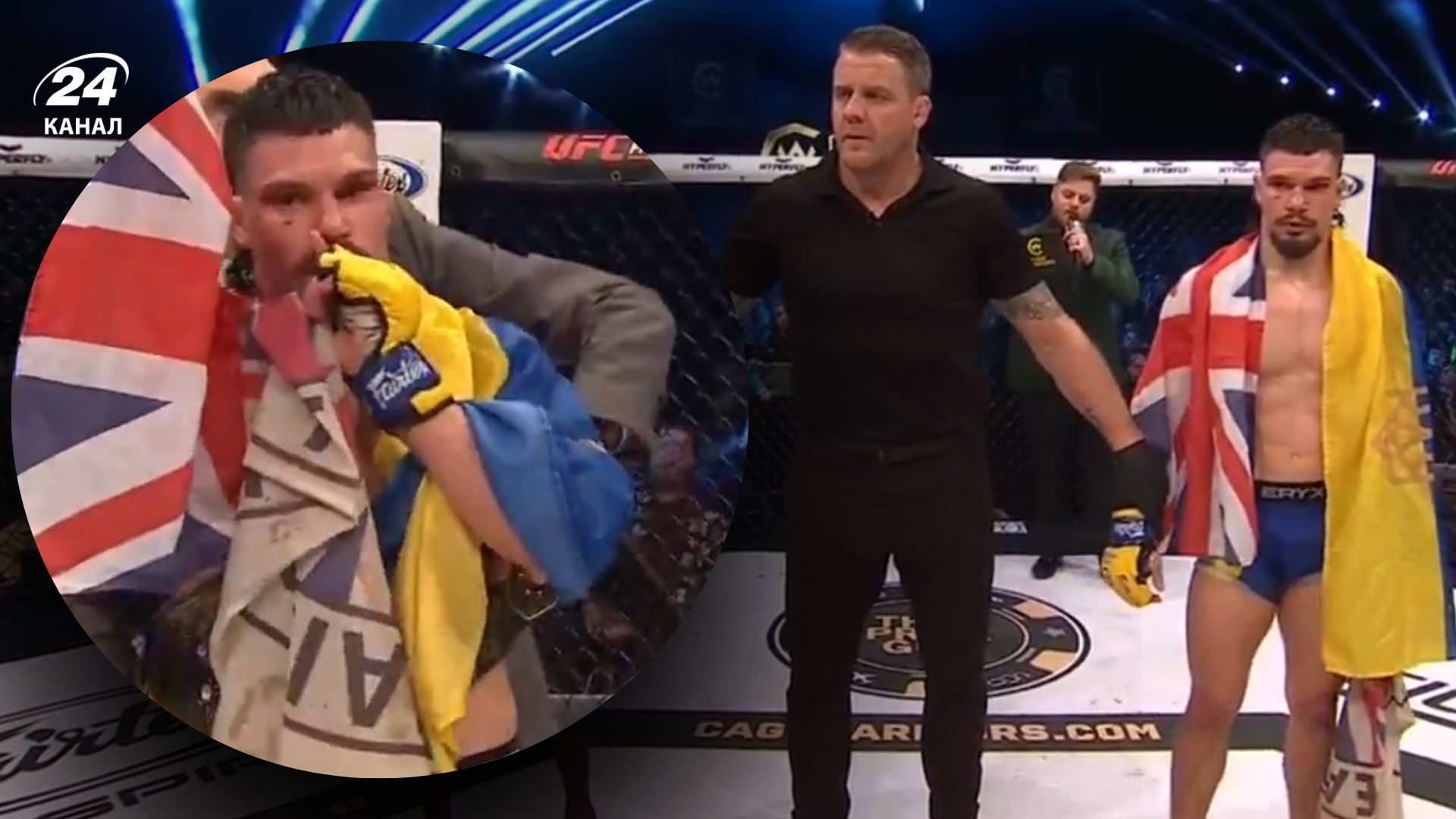 Никита Баглей - боец из Киева стал чемпионом Cage Warriors - видео